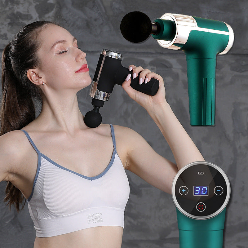 Mini Fascia Gun Fitness Massager Physiotherapy Electric Massage Gun Muscle Relaxer -  25th Hour Store