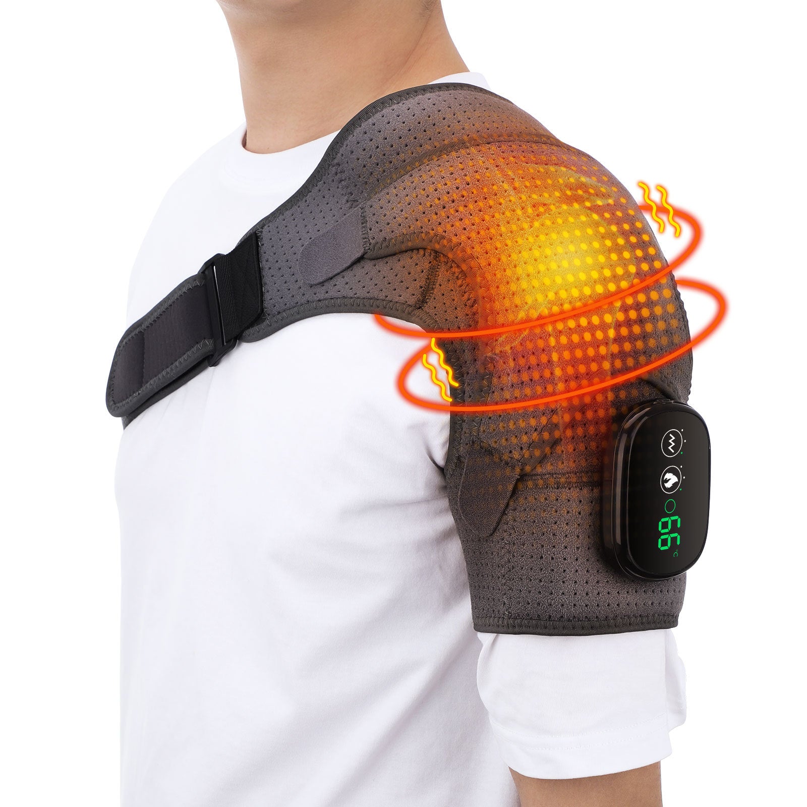 USB Rechargeable Convenient Electric Heating Shoulder Pad -  25th Hour Store