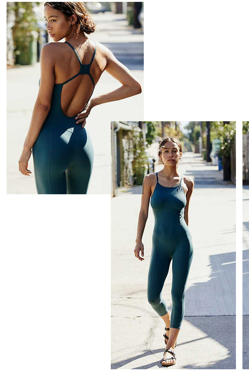 Yoga Jumpsuit Women Sport Suit Female Gym Fitness Clothes Tight Breathable Sportswear Women Yoga Set -  25th Hour Store